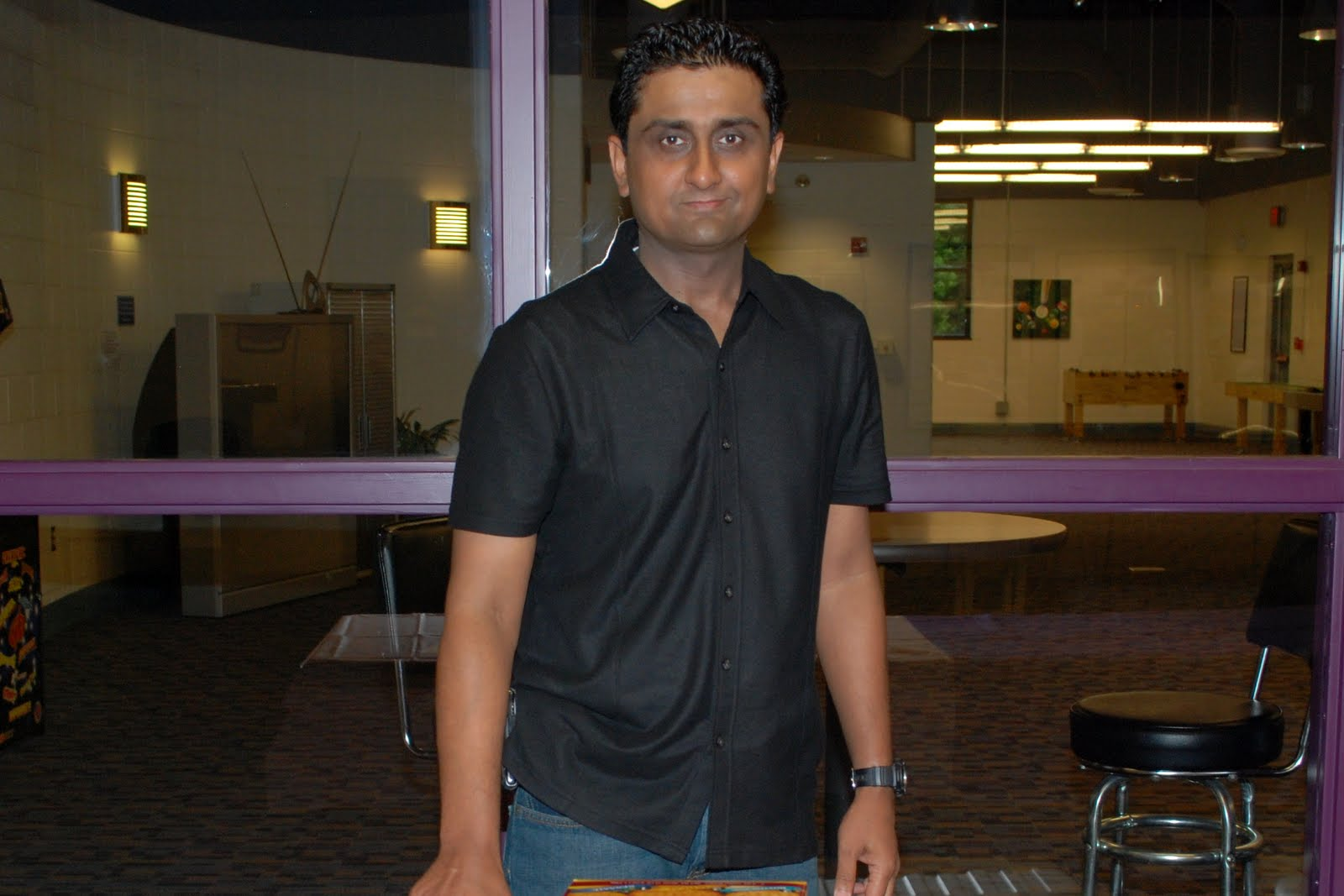 A portrait of one of the evening's organizers