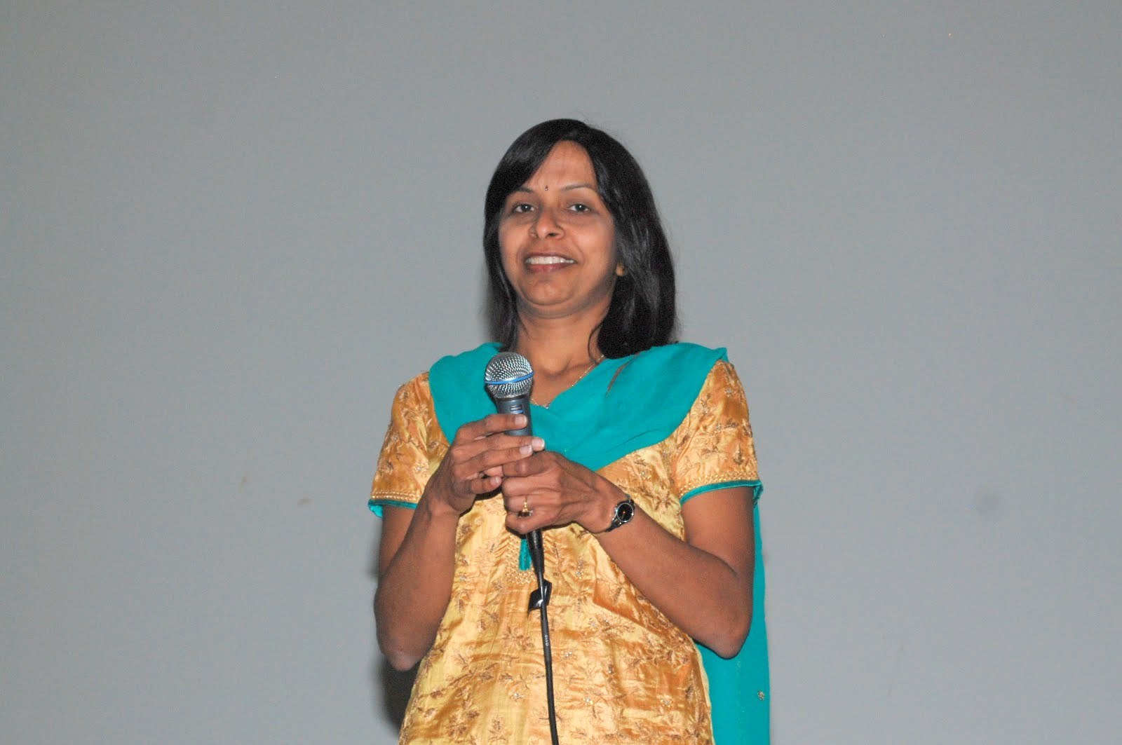 A singer performing