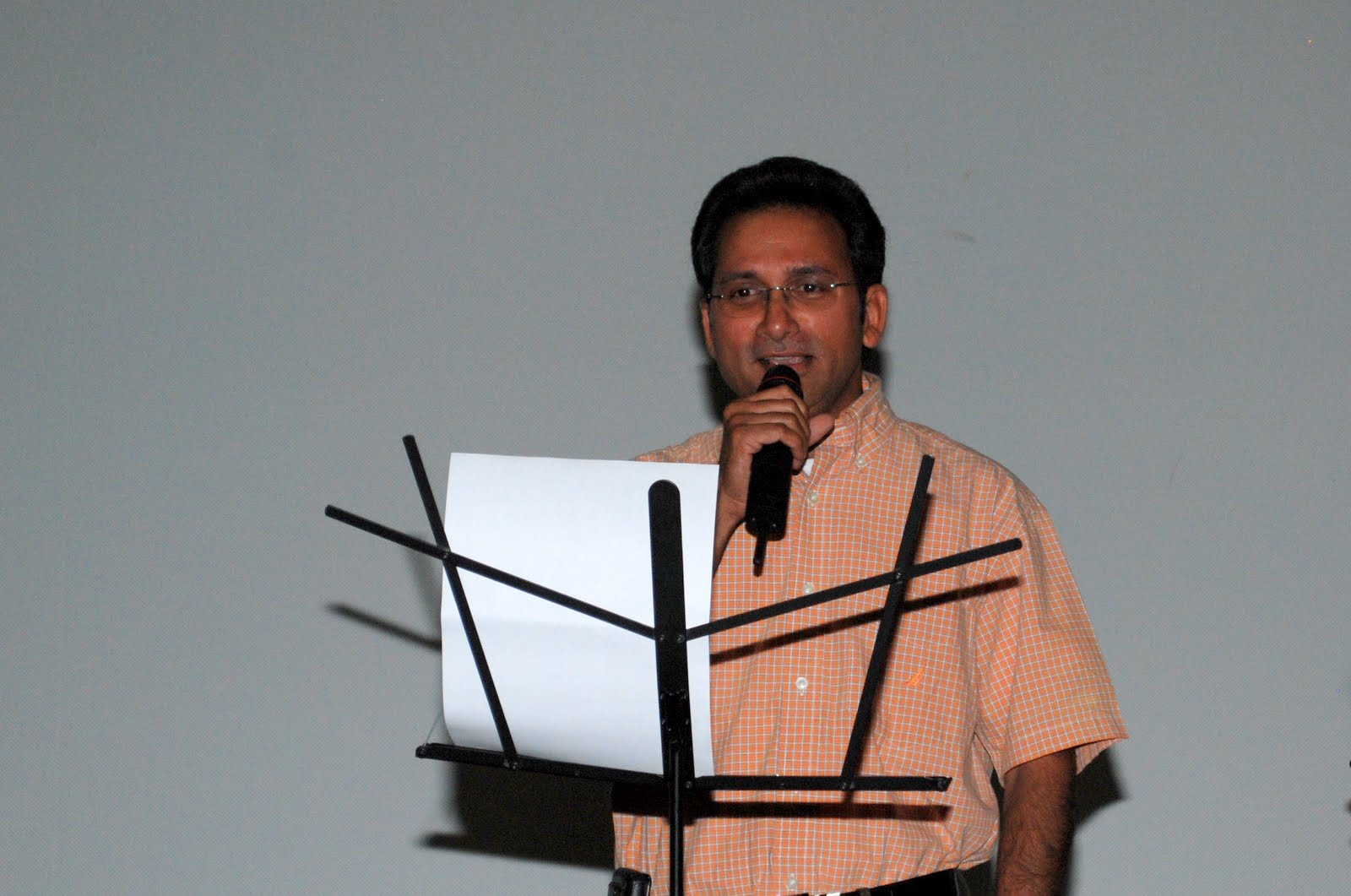 A singer performing