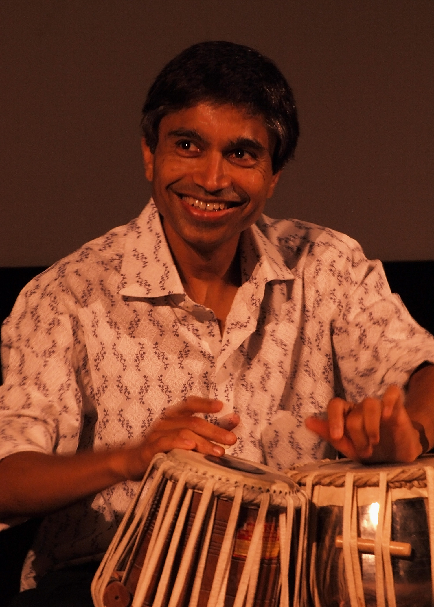 A man playing tabla