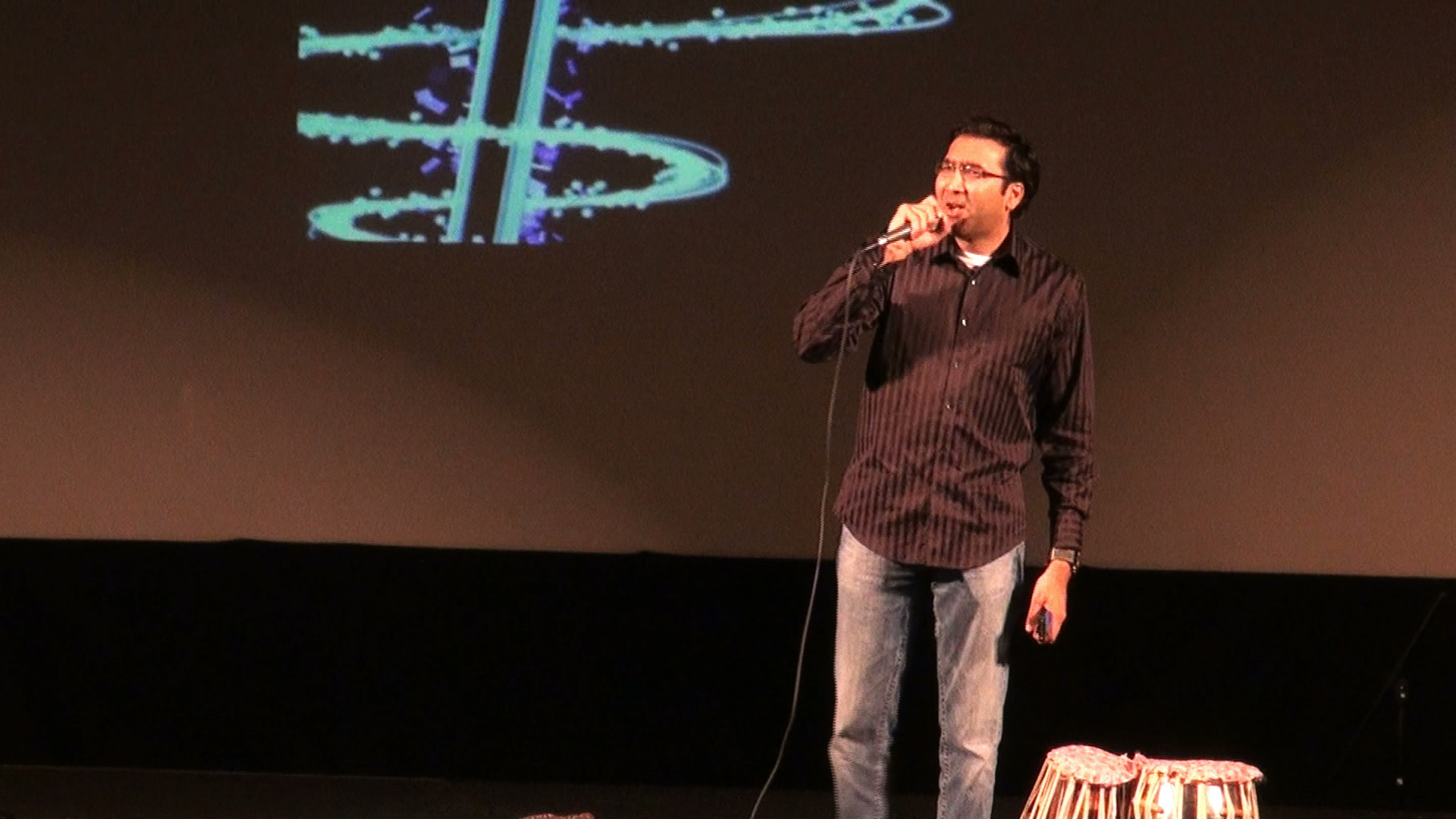 A man singing