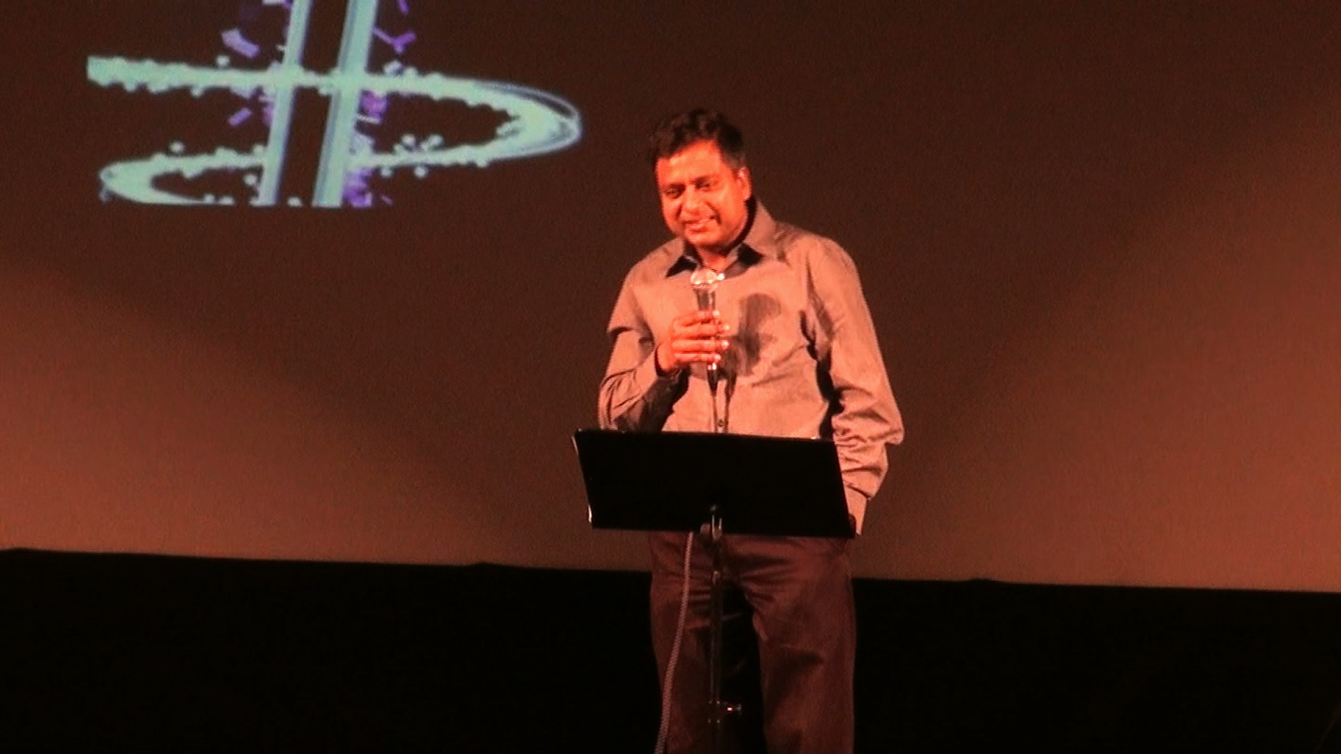 A man singing