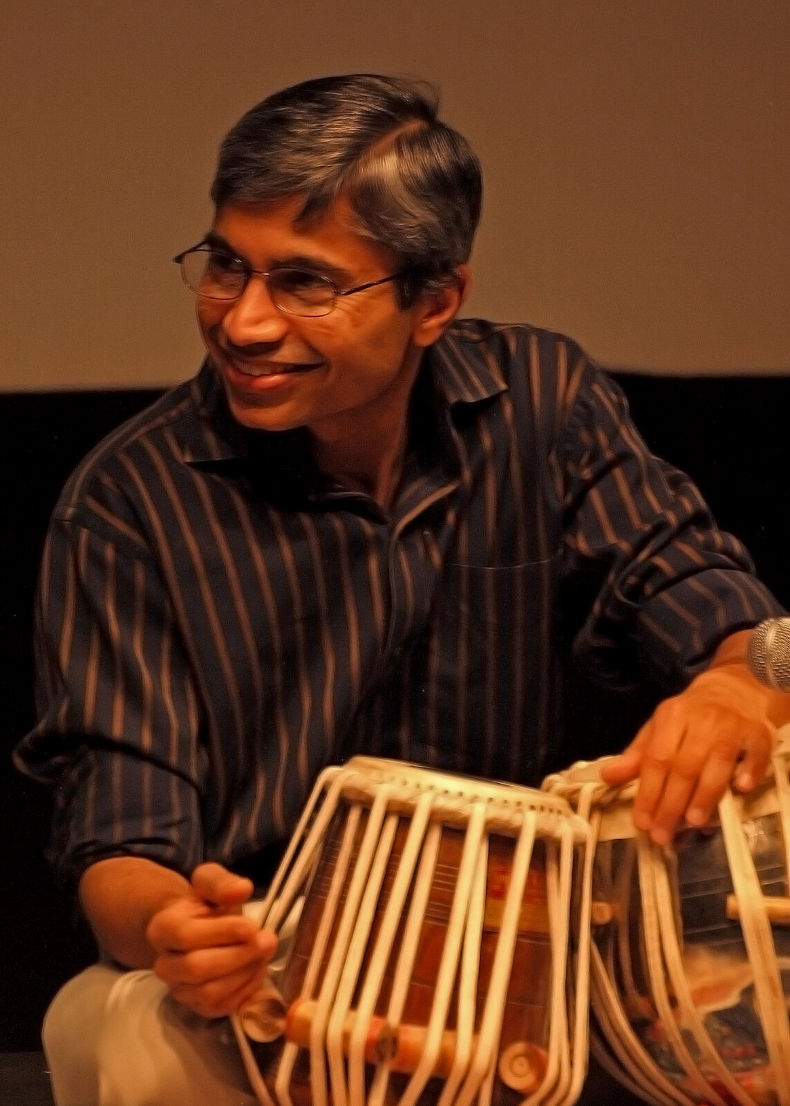 A man playing tabla