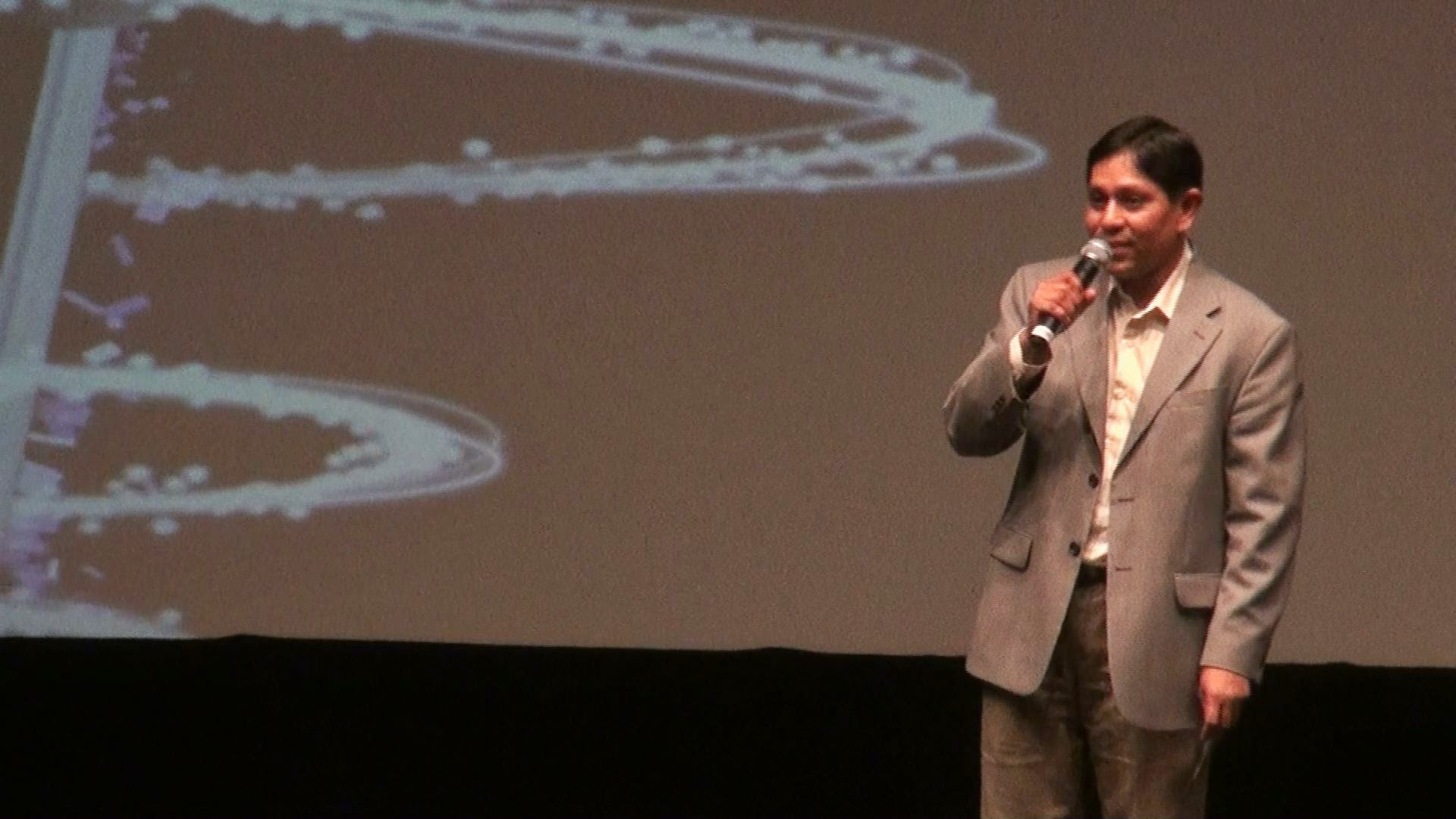 A man singing