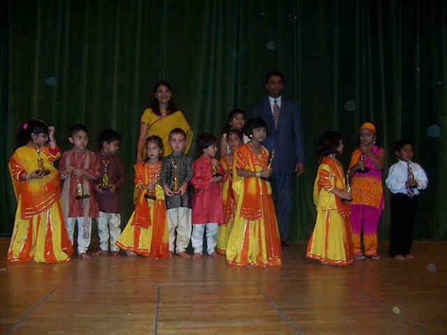 Yukta Garg New Talent Award recipients with their trophies at the 2006 ceremony.