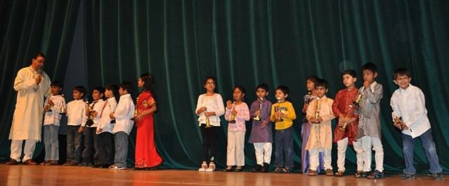 Yukta Garg New Talent Award recipients with their trophies at the 2010 ceremony.