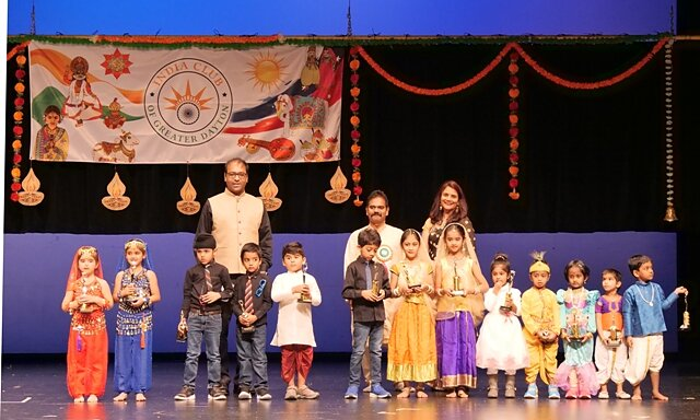 Yukta Garg New Talent Award recipients with their trophies at the 2019 ceremony.