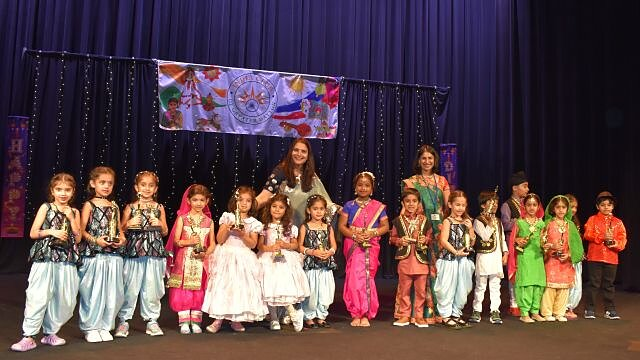 Yukta Garg New Talent Award recipients with their trophies at the 2023 ceremony.