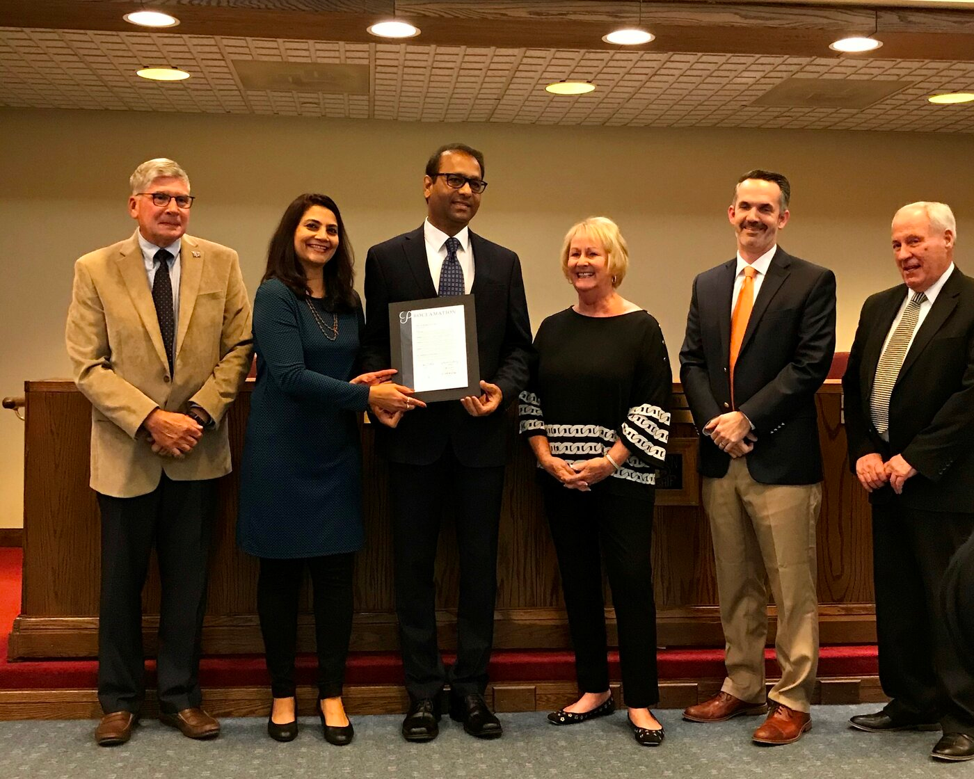 Presentation of the Ohio House proclamation