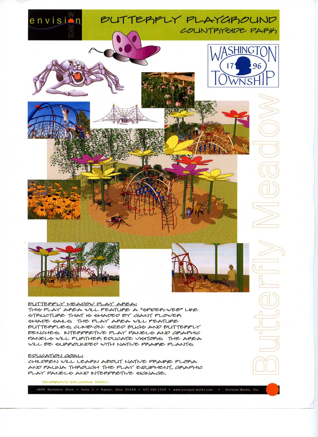 Butterfly Meadow concept board, Butterfly Playground at Countryside Park
