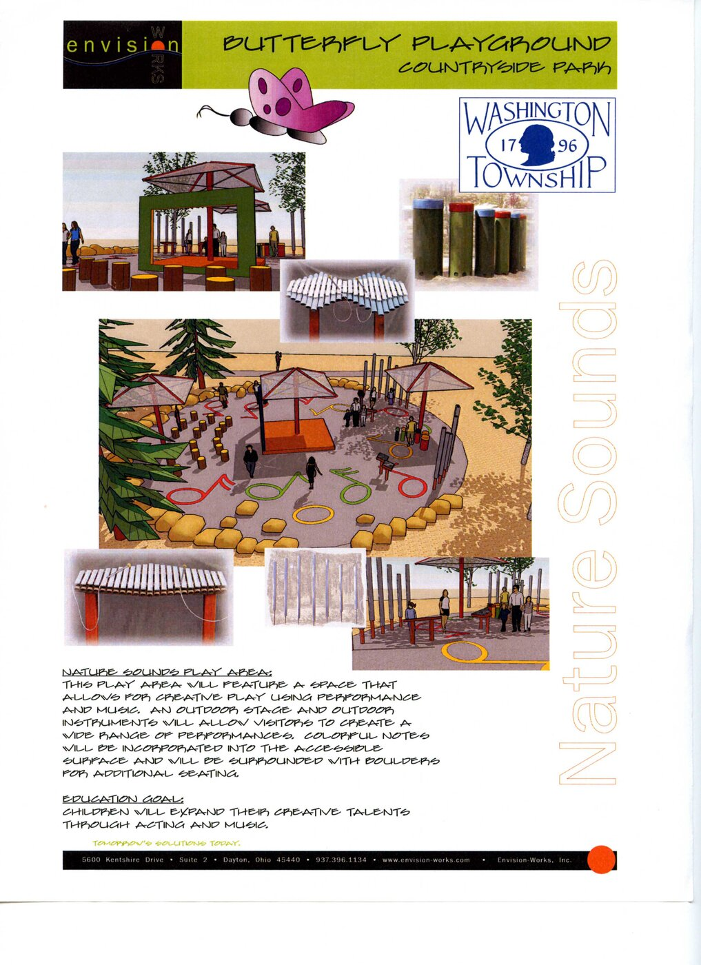 Nature Sounds concept board, Butterfly Playground at Countryside Park