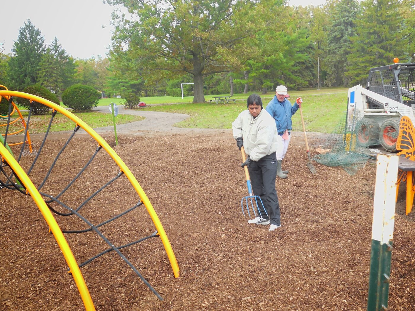 Groundbreaking and building the Butterfly Playground 2