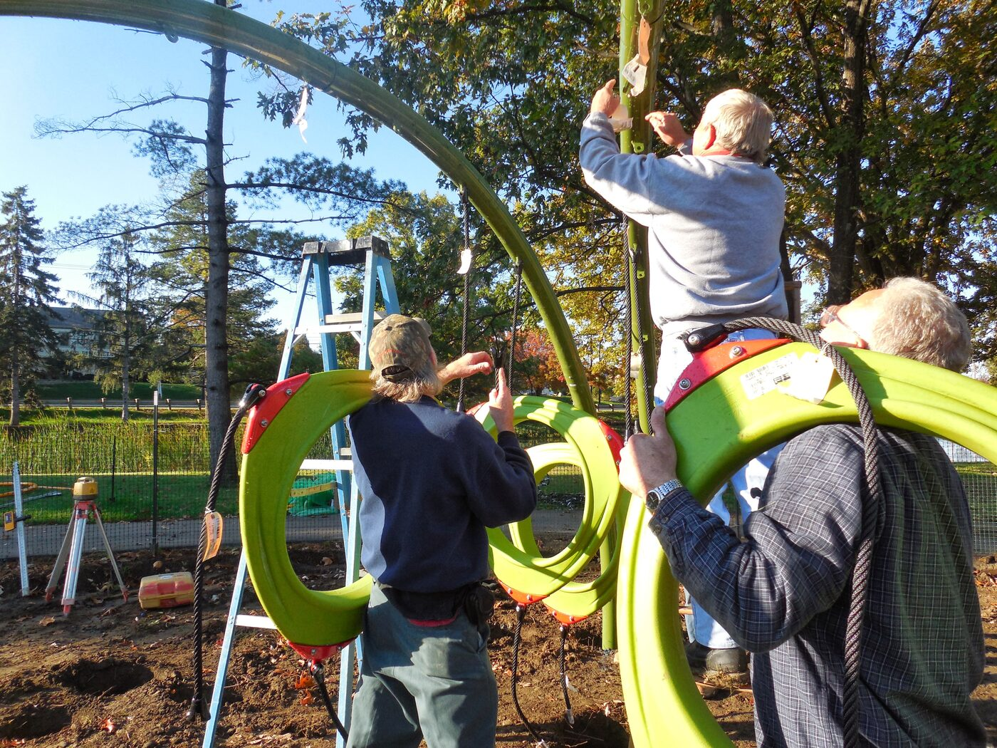 Groundbreaking and building the Butterfly Playground 3