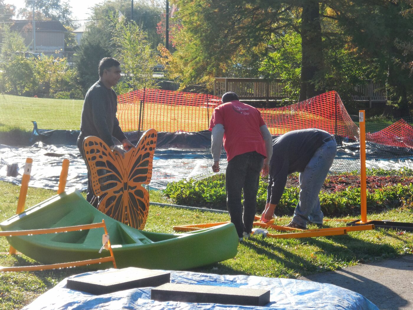 Groundbreaking and building the Butterfly Playground 5