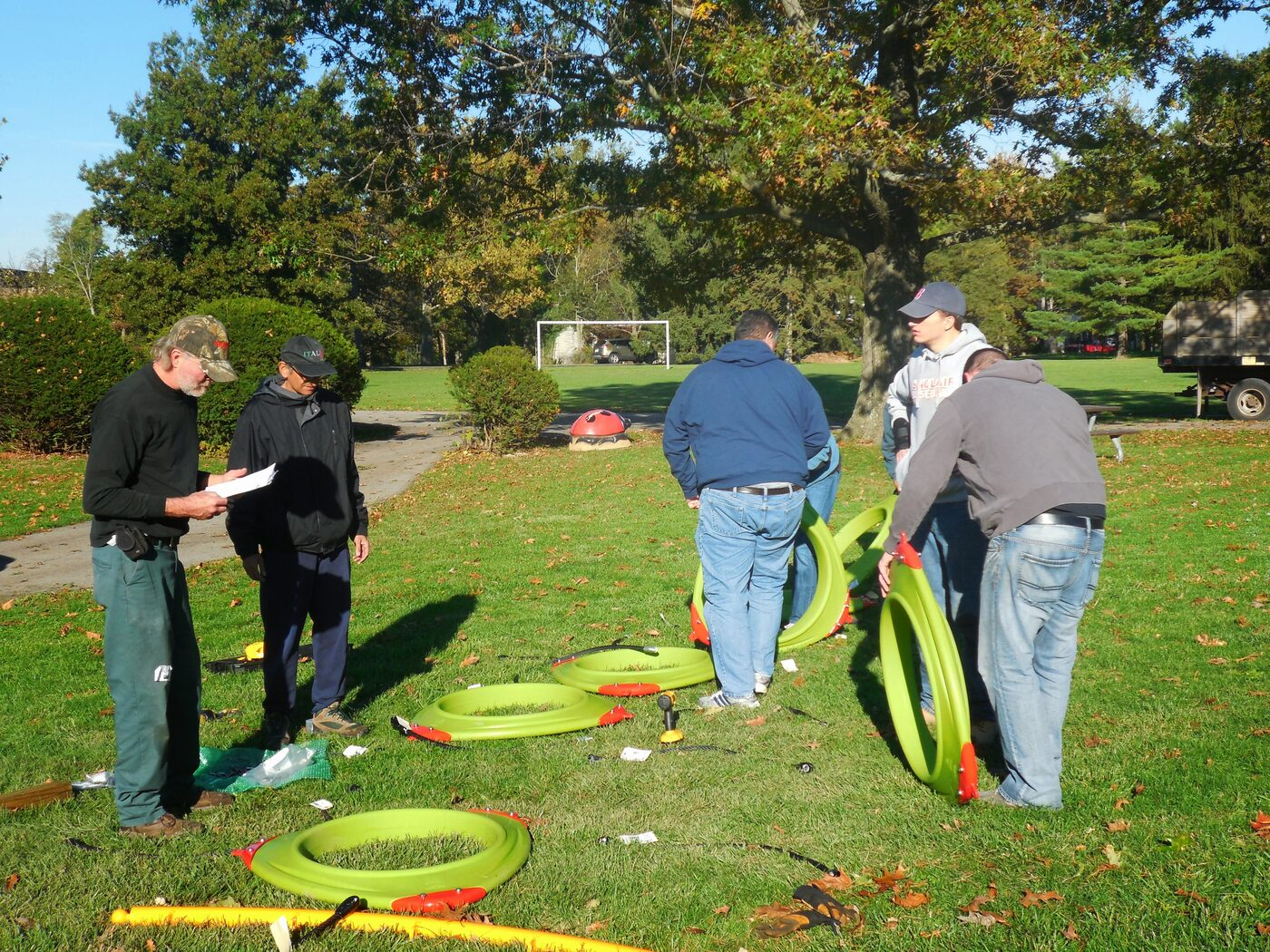 Groundbreaking and building the Butterfly Playground 6