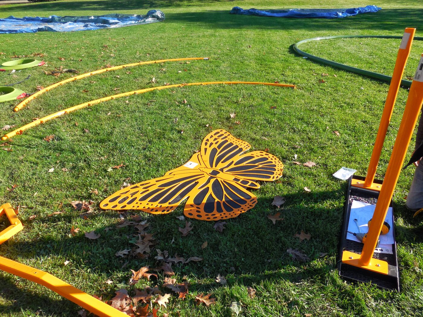 Groundbreaking and building the Butterfly Playground 7