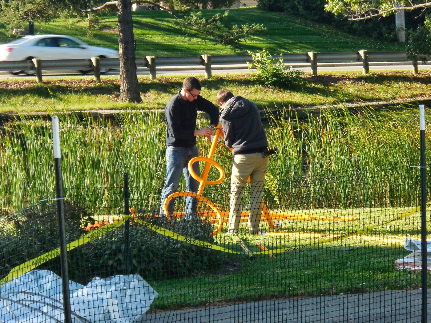 Groundbreaking and building the Butterfly Playground 8