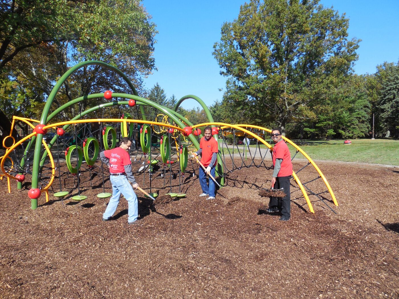 Groundbreaking and building the Butterfly Playground 10