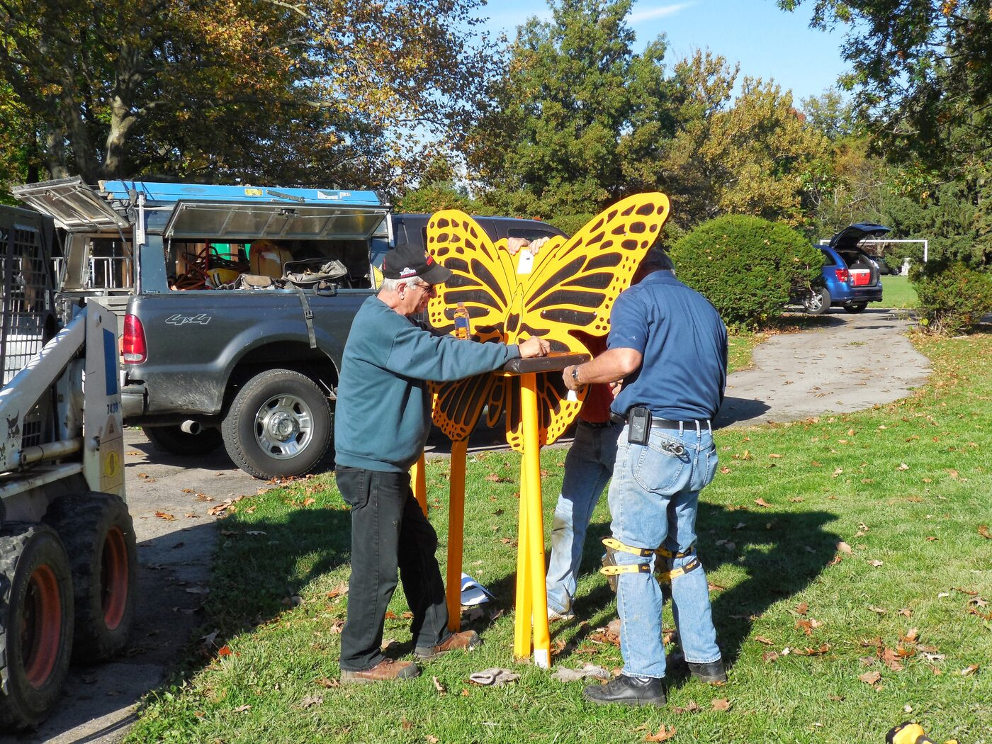 Groundbreaking and building the Butterfly Playground 15