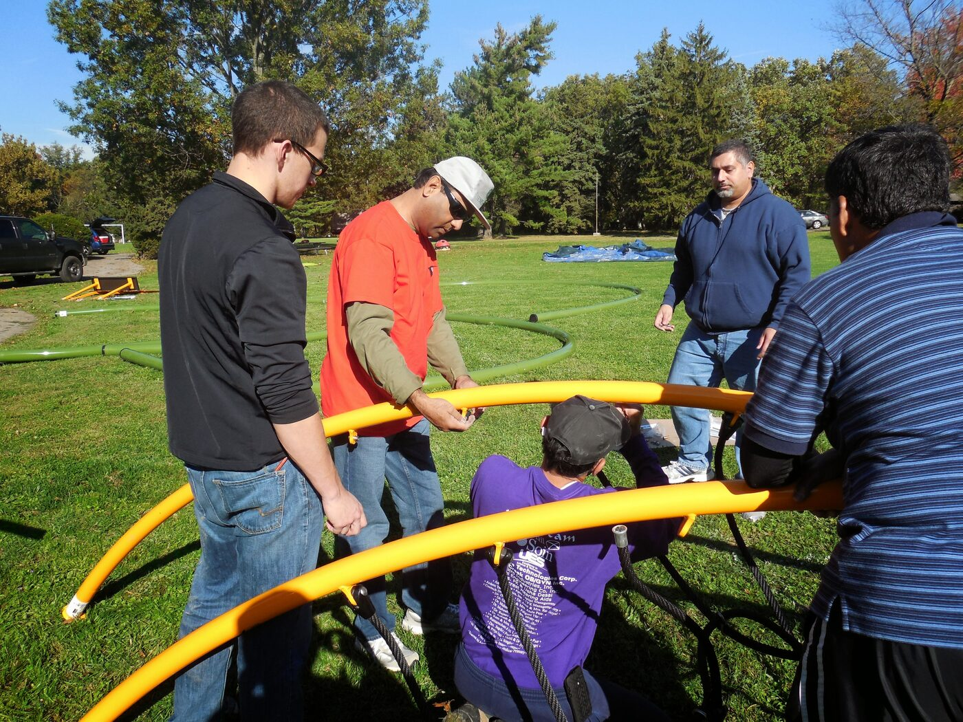 Groundbreaking and building the Butterfly Playground 18