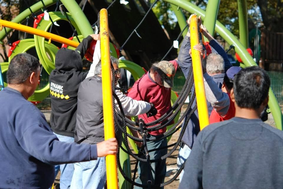 Groundbreaking and building the Butterfly Playground 22