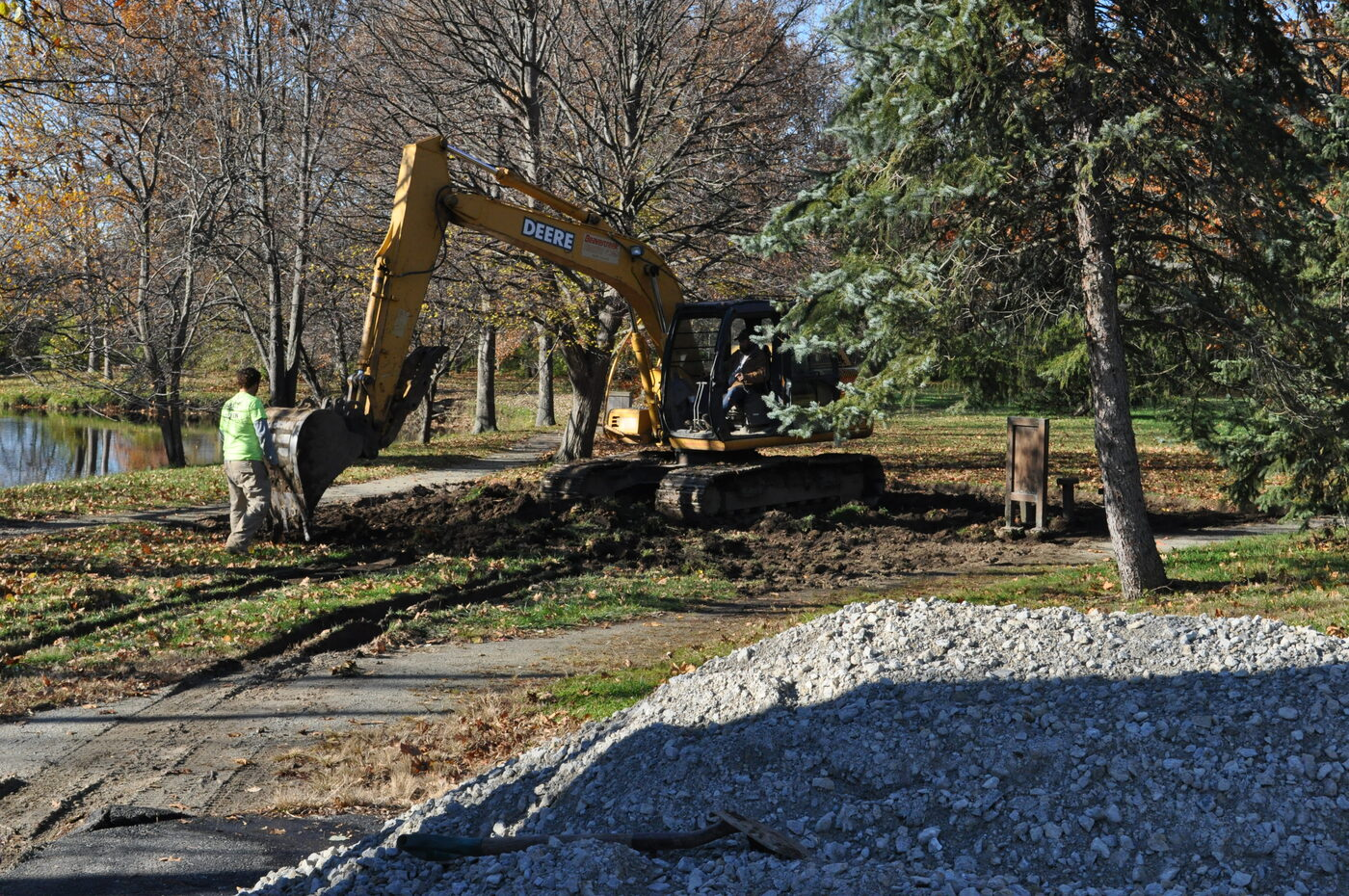 Groundbreaking and building the Butterfly Playground 24